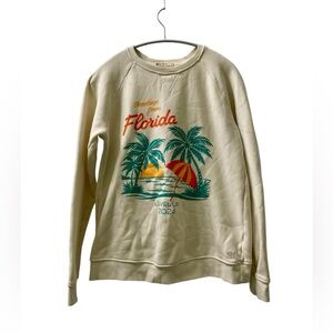 Marine Layer Cream Welcome To Florida Sweatshirt